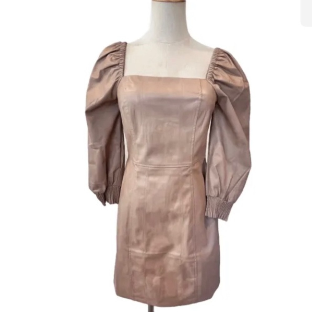 7 for all mankind faux leather mini dress nwt